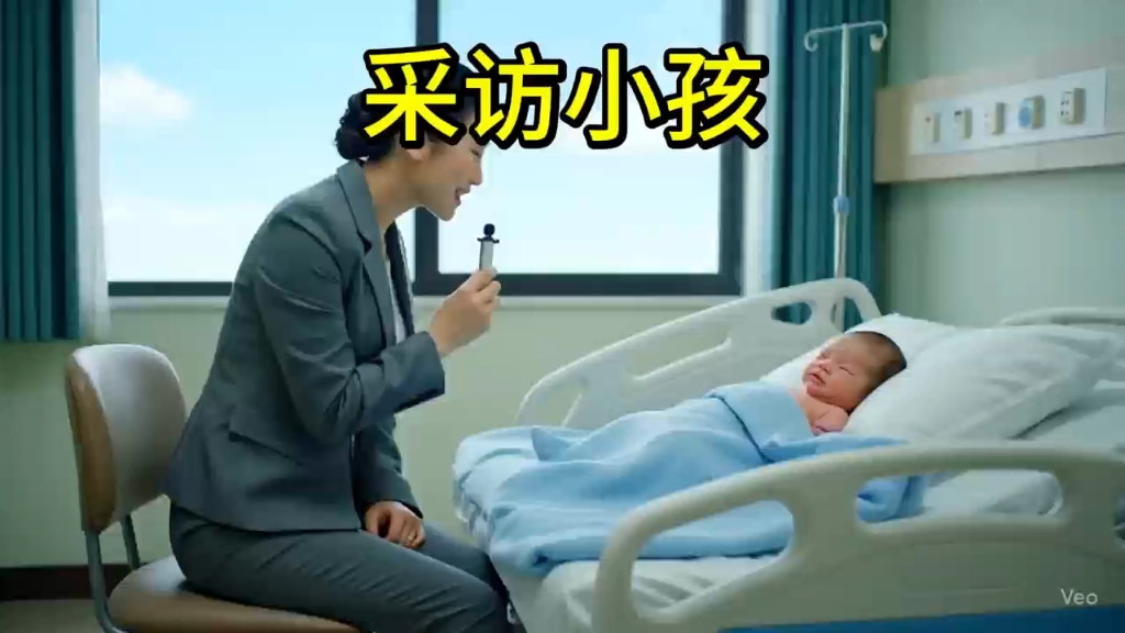 刚来到世界的小孩#ai#搞笑#刻板印象#采访婴儿