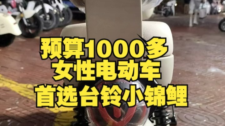 预算1000多女性电动车  首选台铃小锦鲤 电动车 适合女生骑的