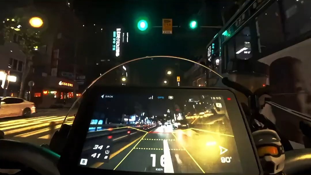 骑技AIO-6摄像头夜晚成像效果