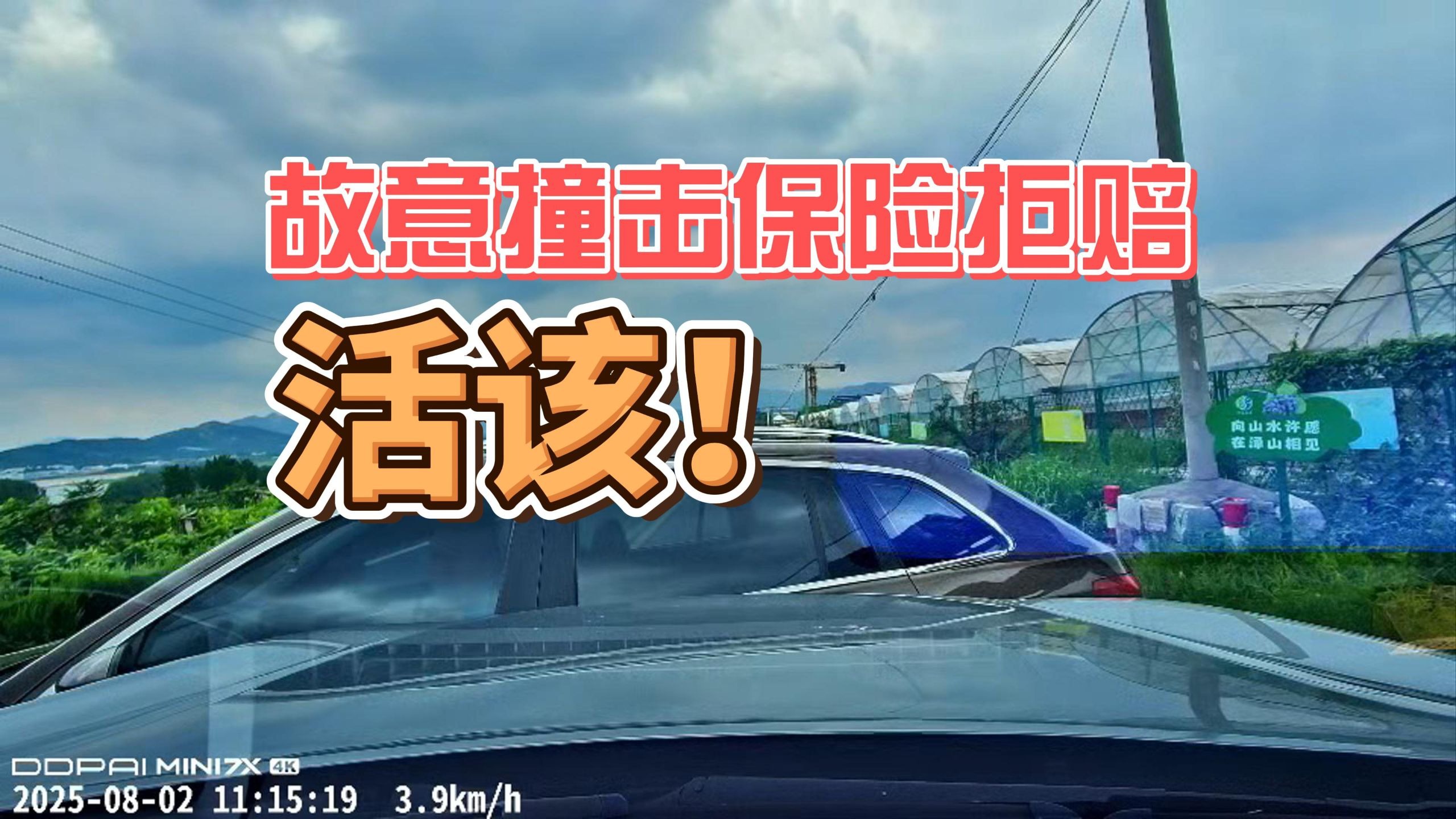 故意撞击保险拒赔！活该！