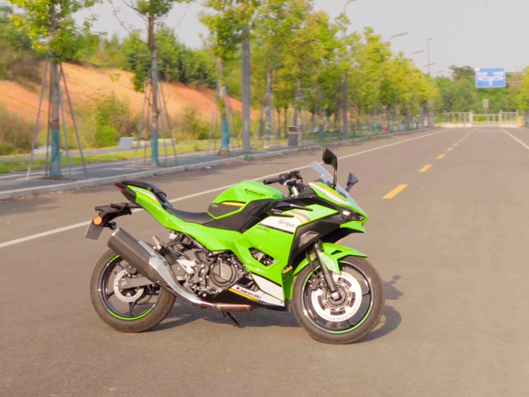 川崎ninja500，手把敢再高一点吗？！