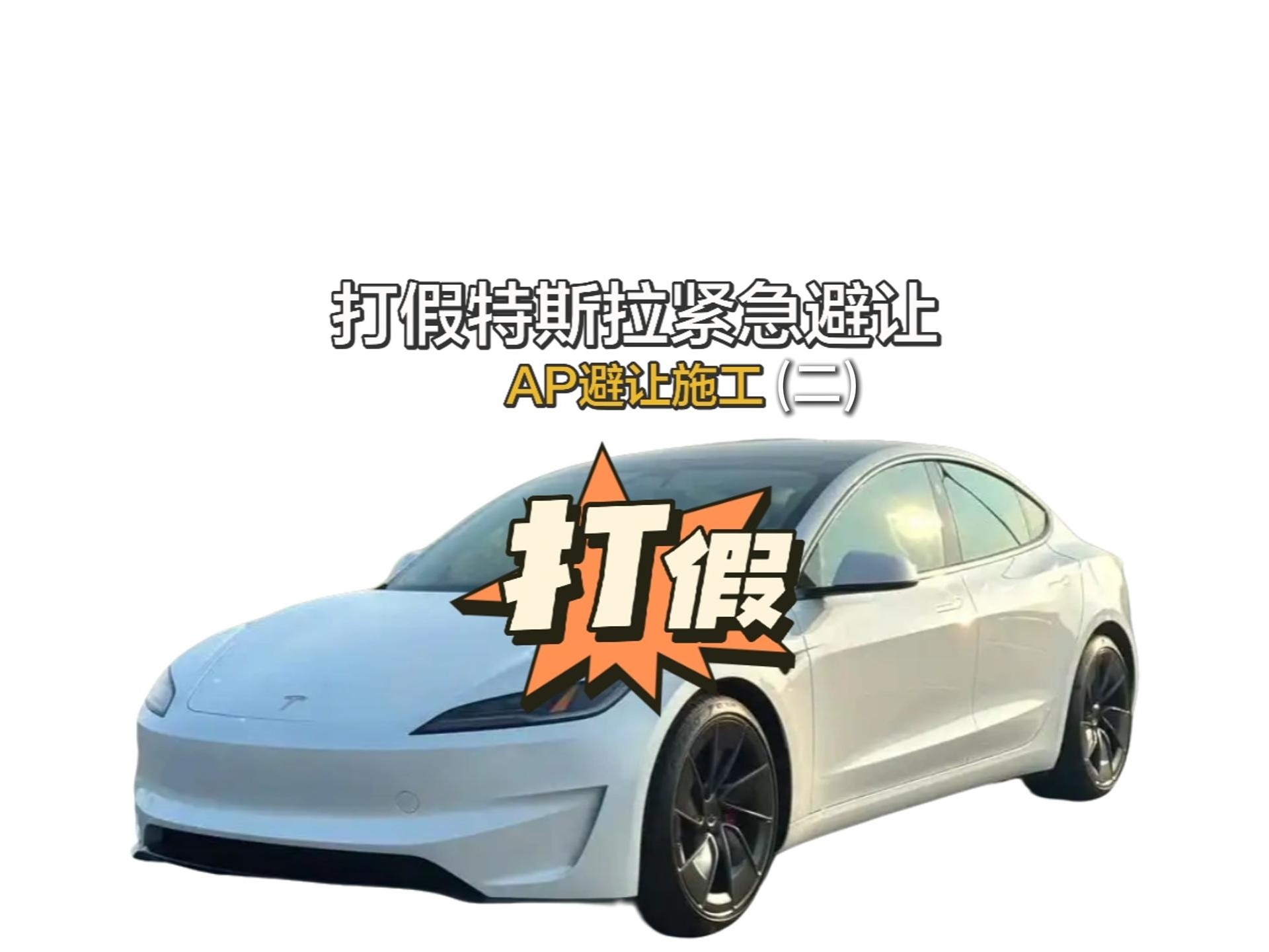 耗子惨被打脸，关键时刻特斯拉做出了紧急避让