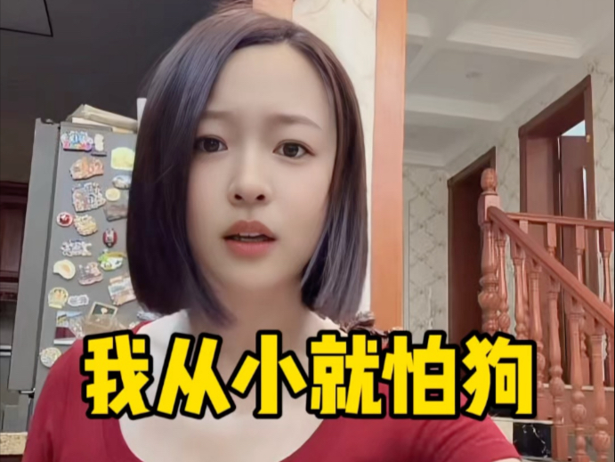 吓死了吓死了，别对我大呼小叫的，我从小就怕狗#日本#爹我是刘璐