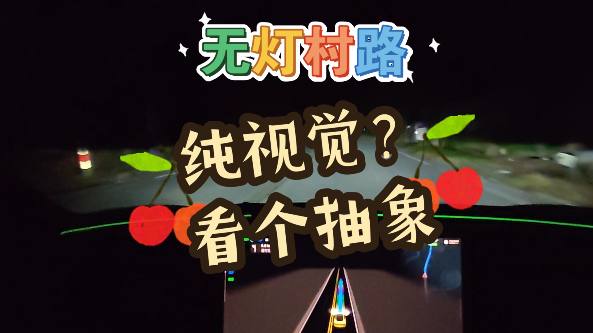 无灯村路，纯视觉FSD看个鸟啊！真是瞎了眼
