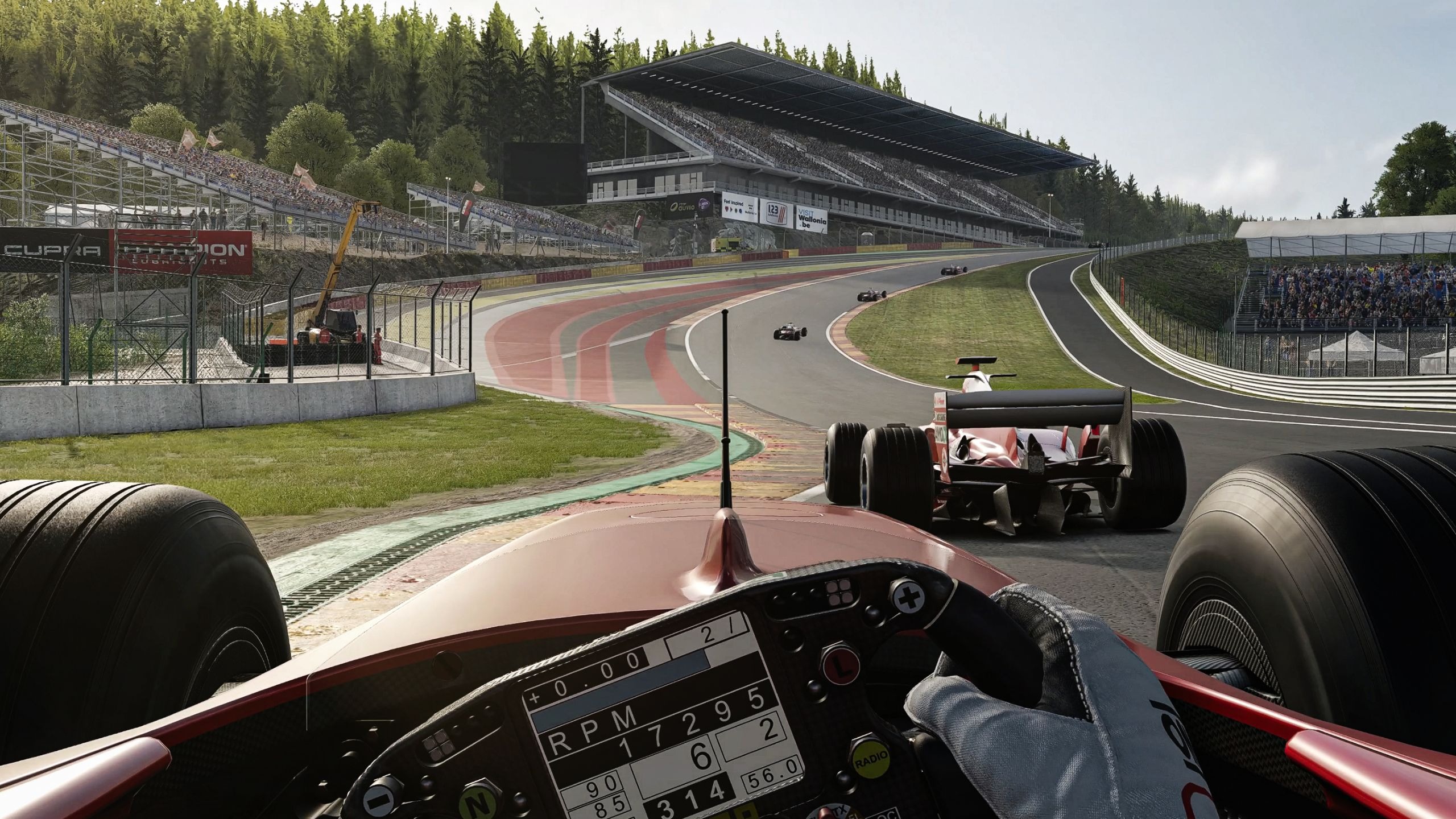 【神力科莎EVO】 0.3的AI改良了？ 8台F1法拉利F2004在SPA赛道