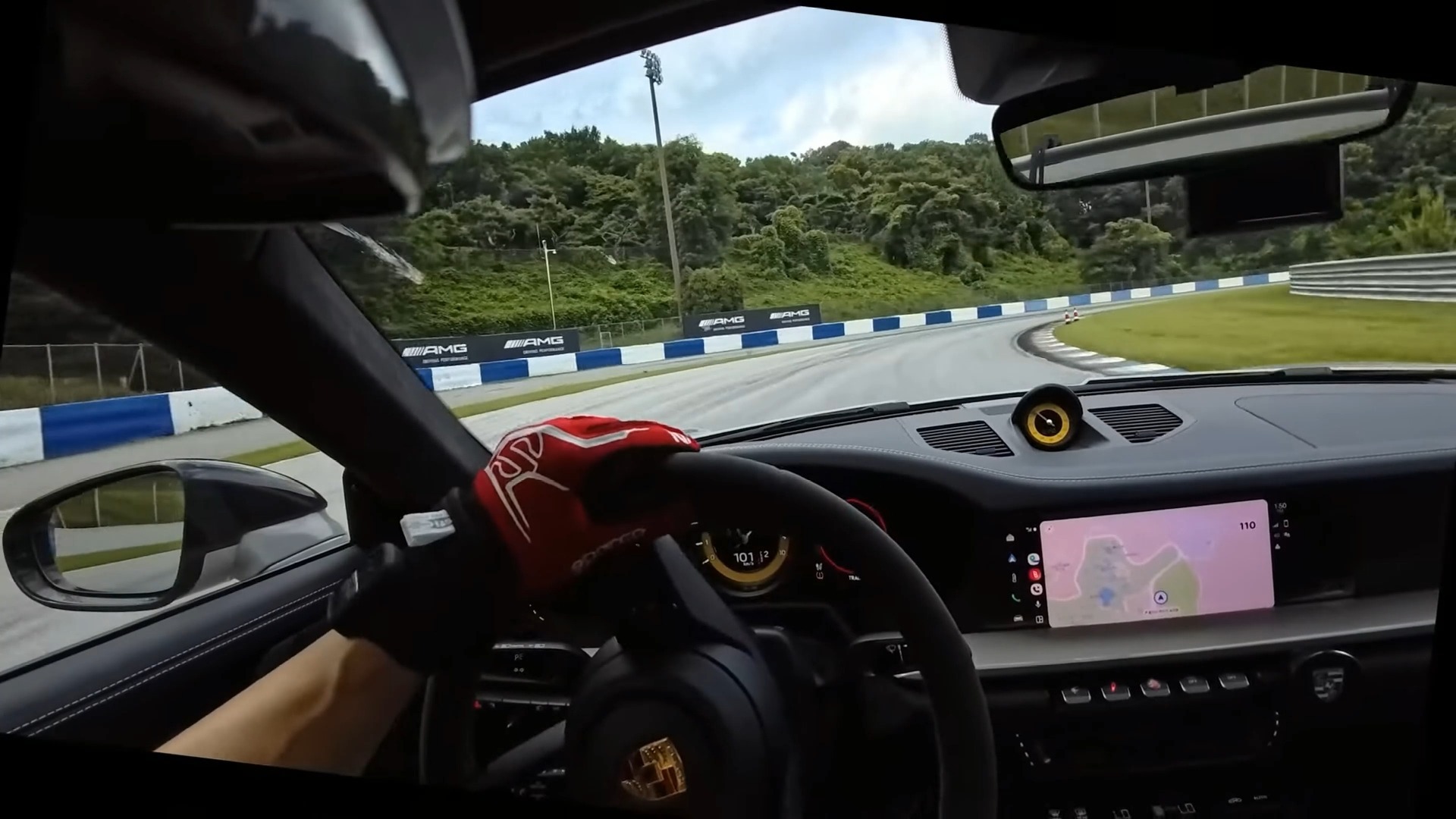 第一视角保时捷911 Turbo S 韩国Everland赛道驾驶