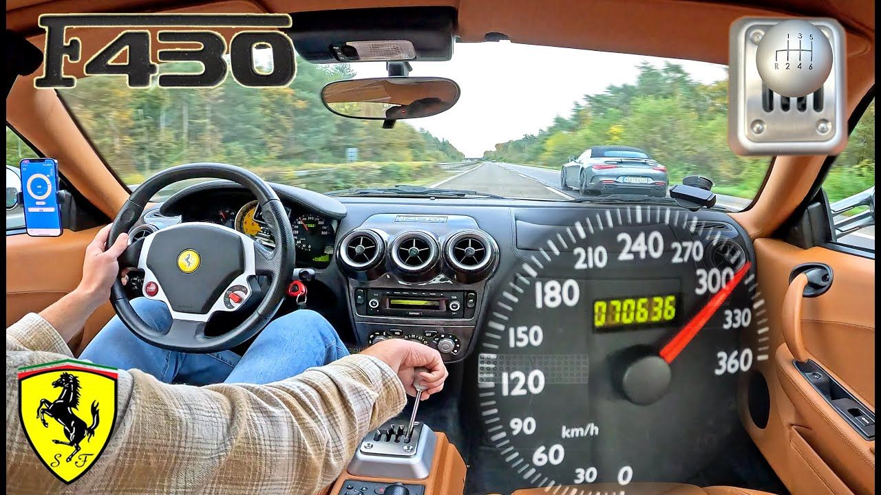 【4K】配备 6 速的法拉利 F430 简直是高速公路上的天堂！【 Au