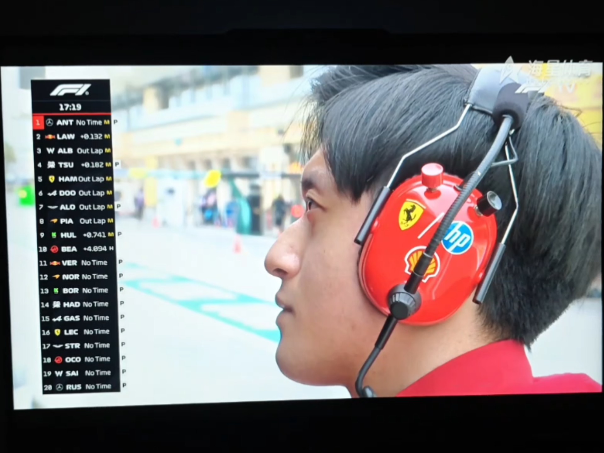 [F1]导播在冬测居然给了小周镜头