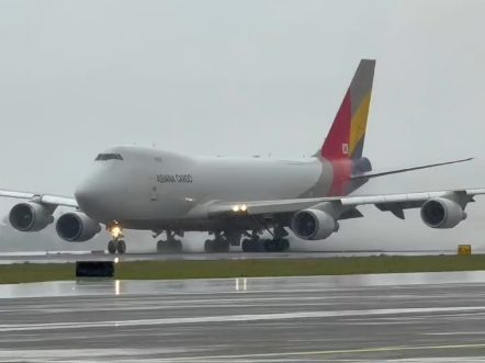 韩亚货机 747-400F VWet 重型起飞前往首尔！