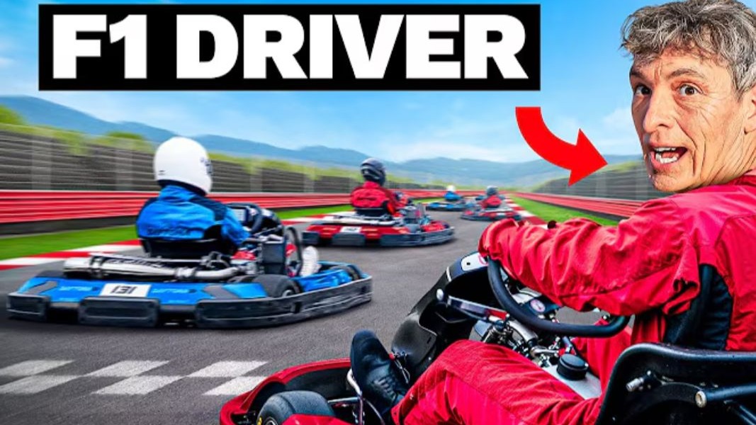 F1车手化身业余选手，卡丁车赛场上的降维打击！