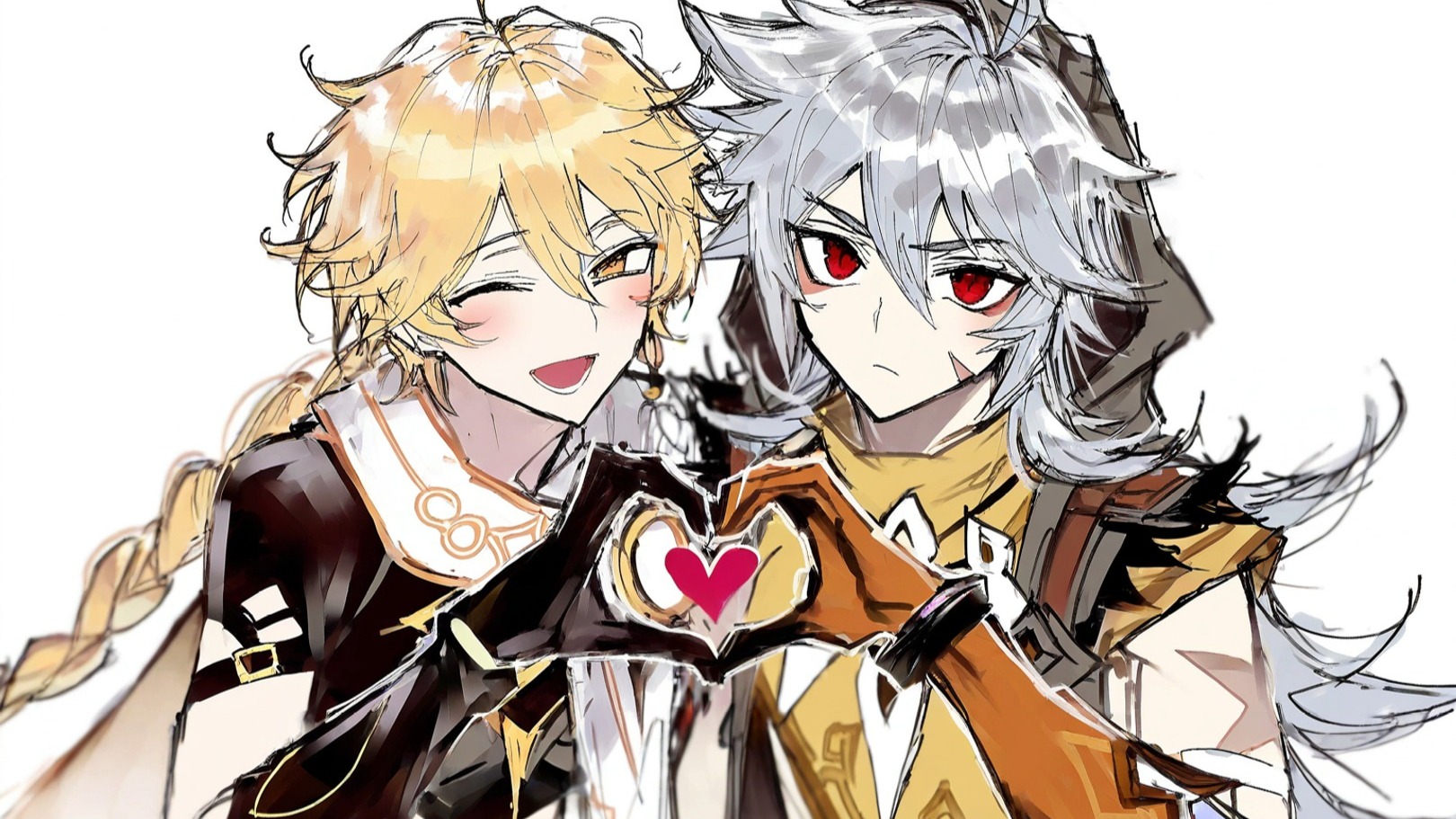 【空】原神男角色的比心全收集