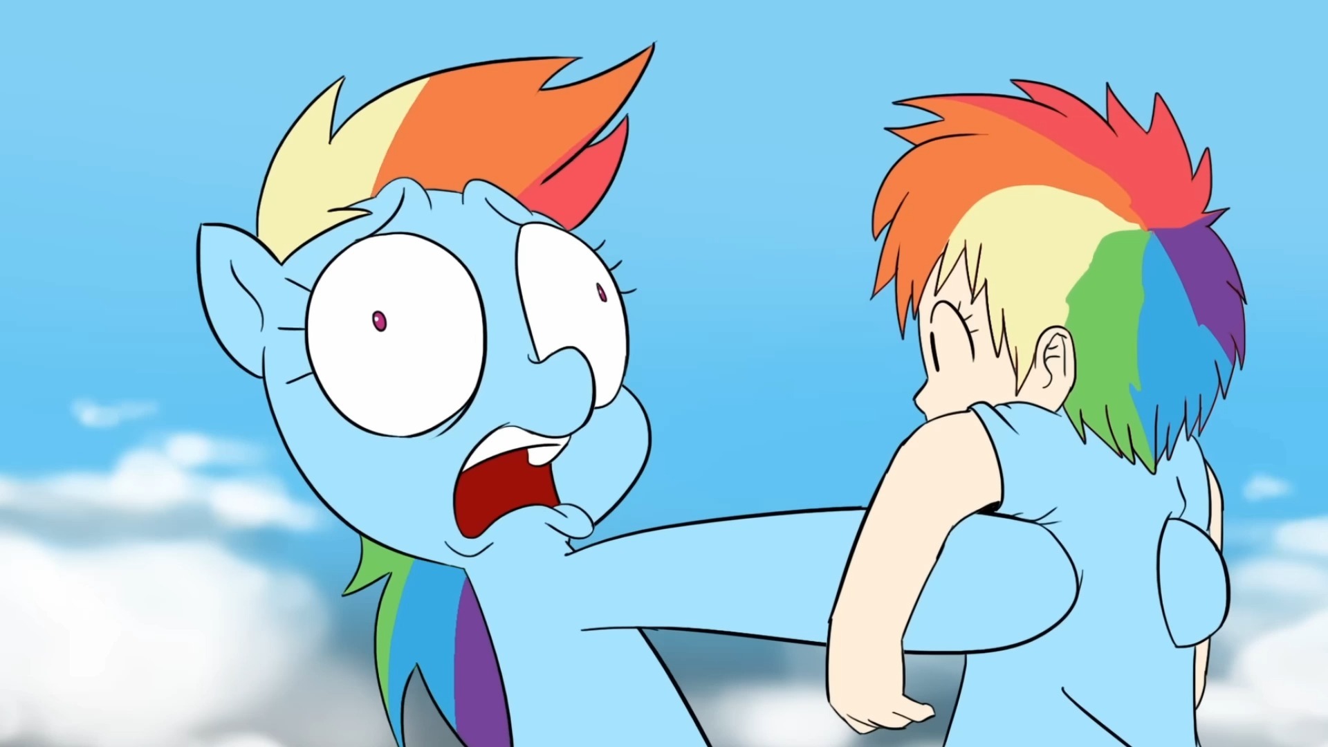 当人类云宝和小马云宝相遇会发生什么？