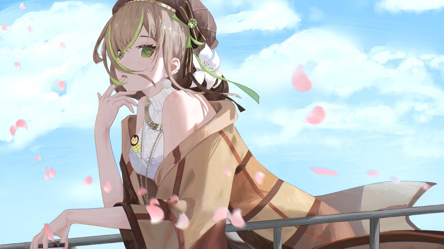 【动态壁纸】在坡道上邂逅花店少女