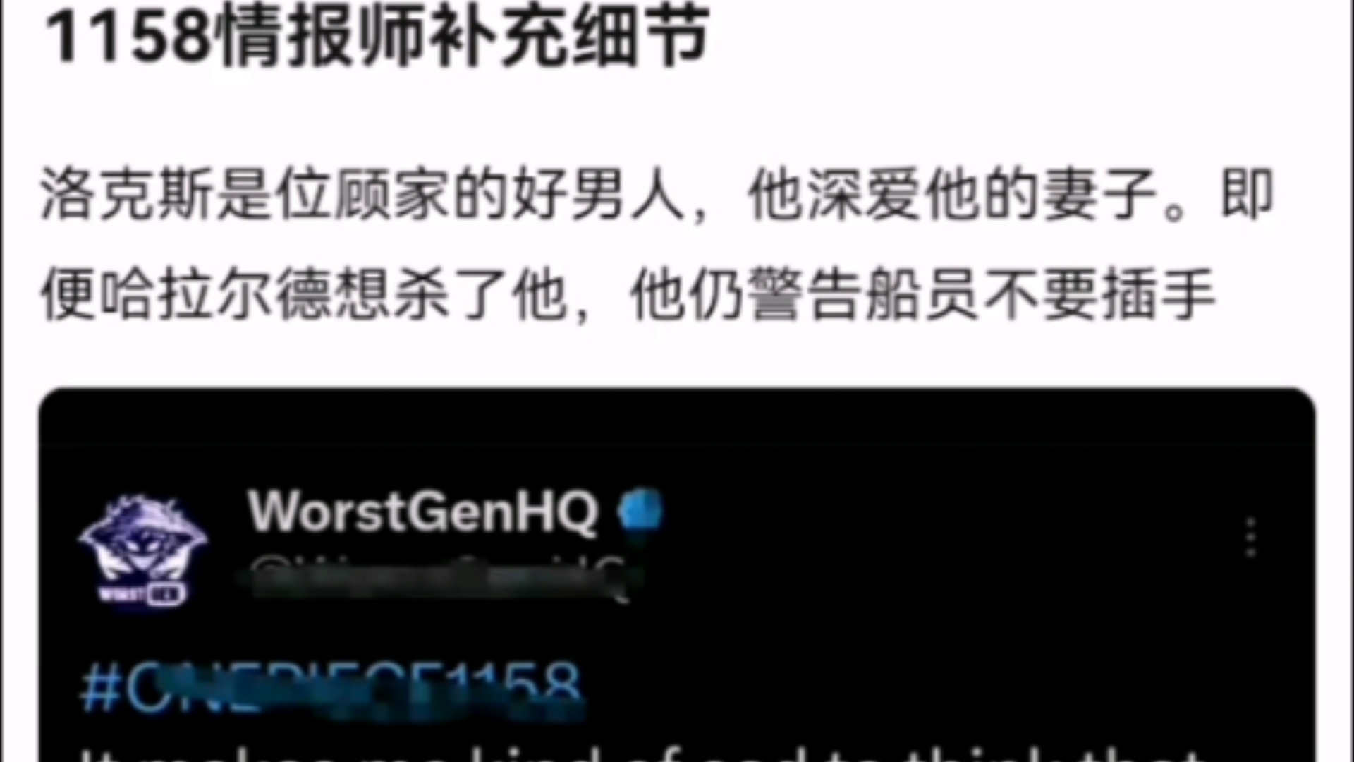 1158情报师补充细节【海贼王】