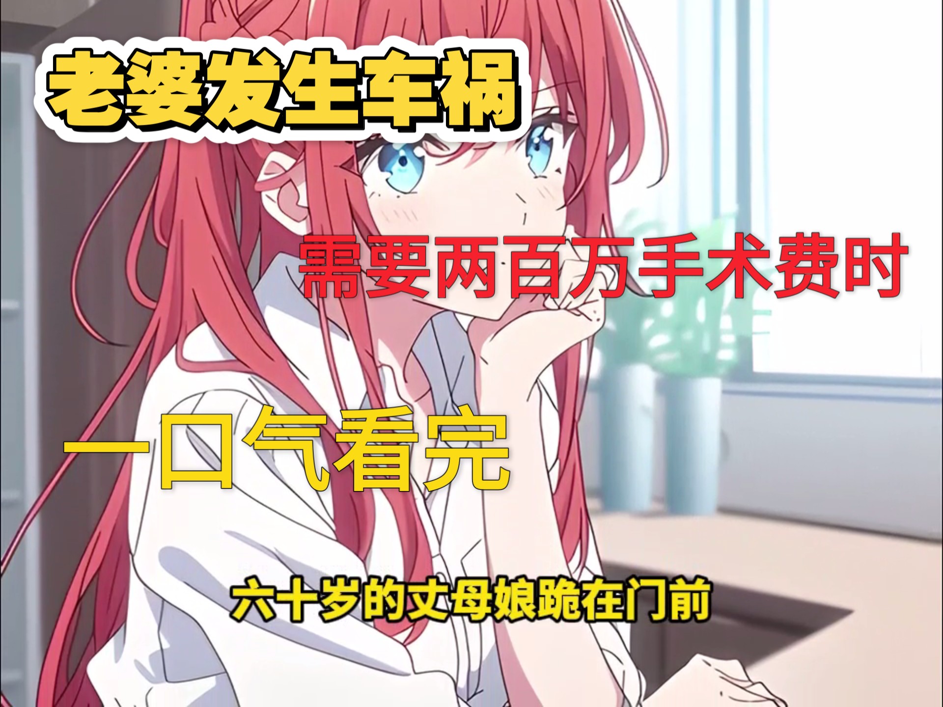【一口气看完系列】老婆发生车祸需要两百万手术费时