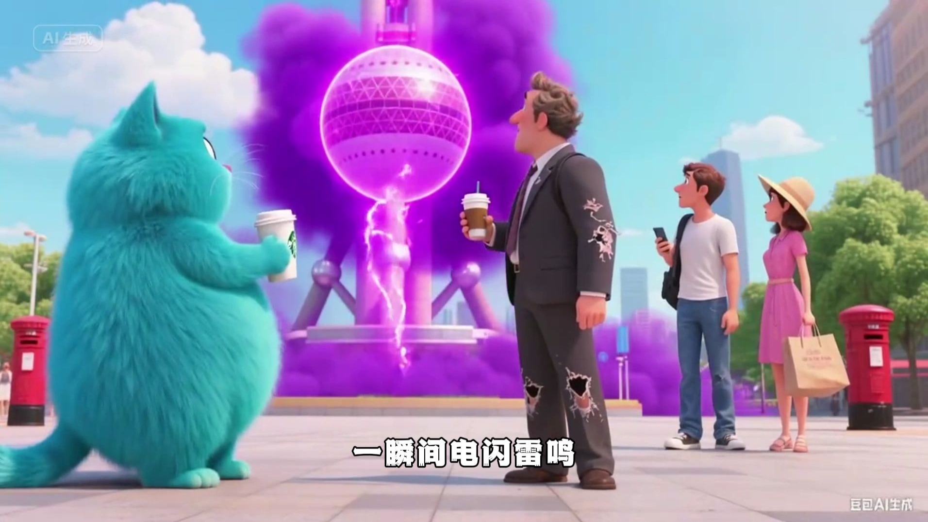 在防御塔下偷喝星巴克？盖子一开，蜜雪冰城把我卖了！