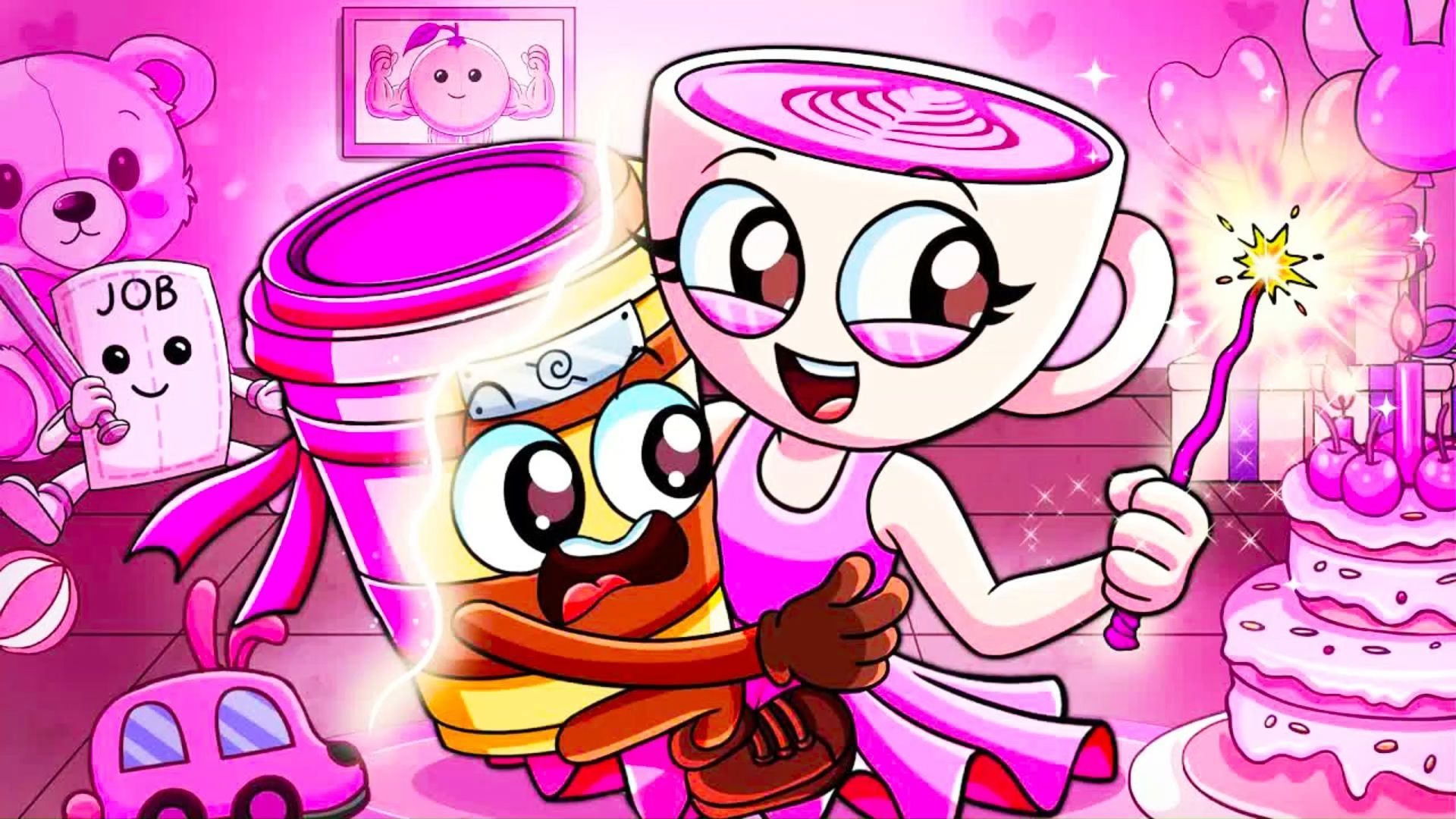 咖啡女孩竟想将所有的东西都变成粉色的，这到底是什么情况啊