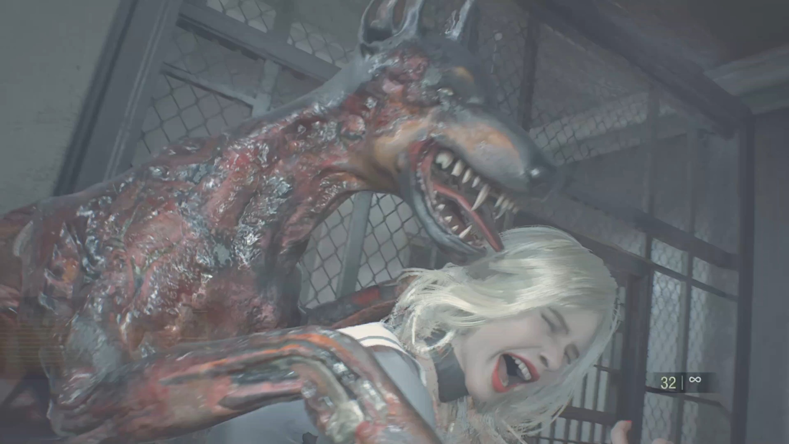 [RE2]克莱尔水手服的遭遇（他咬完了他咬）ryona