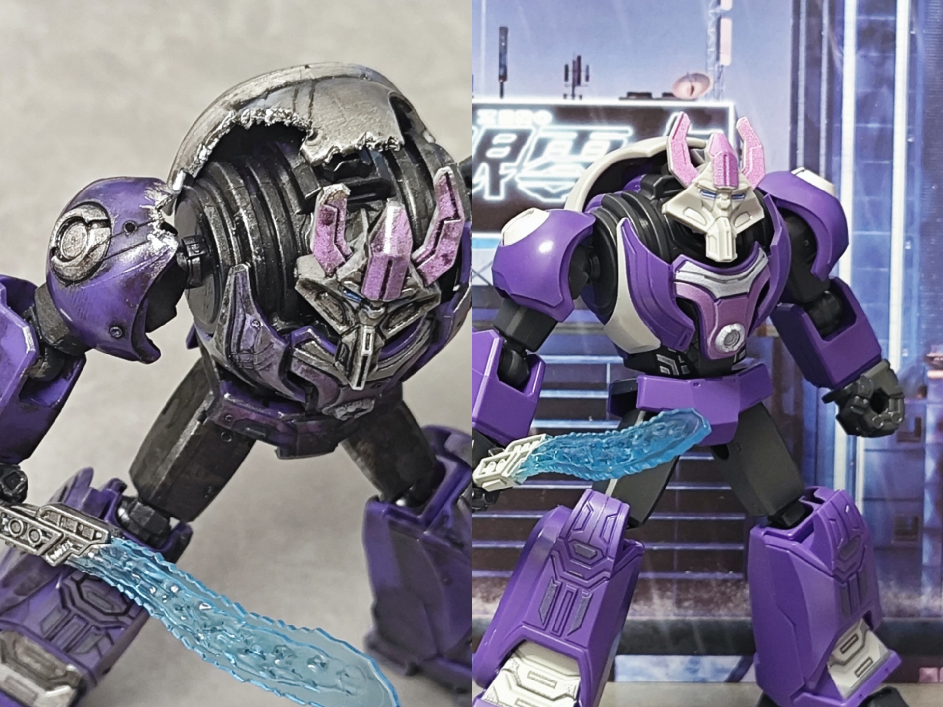 战损涂装练习，钛师傅【简单涂装分享】【布鲁可变形金刚群星版