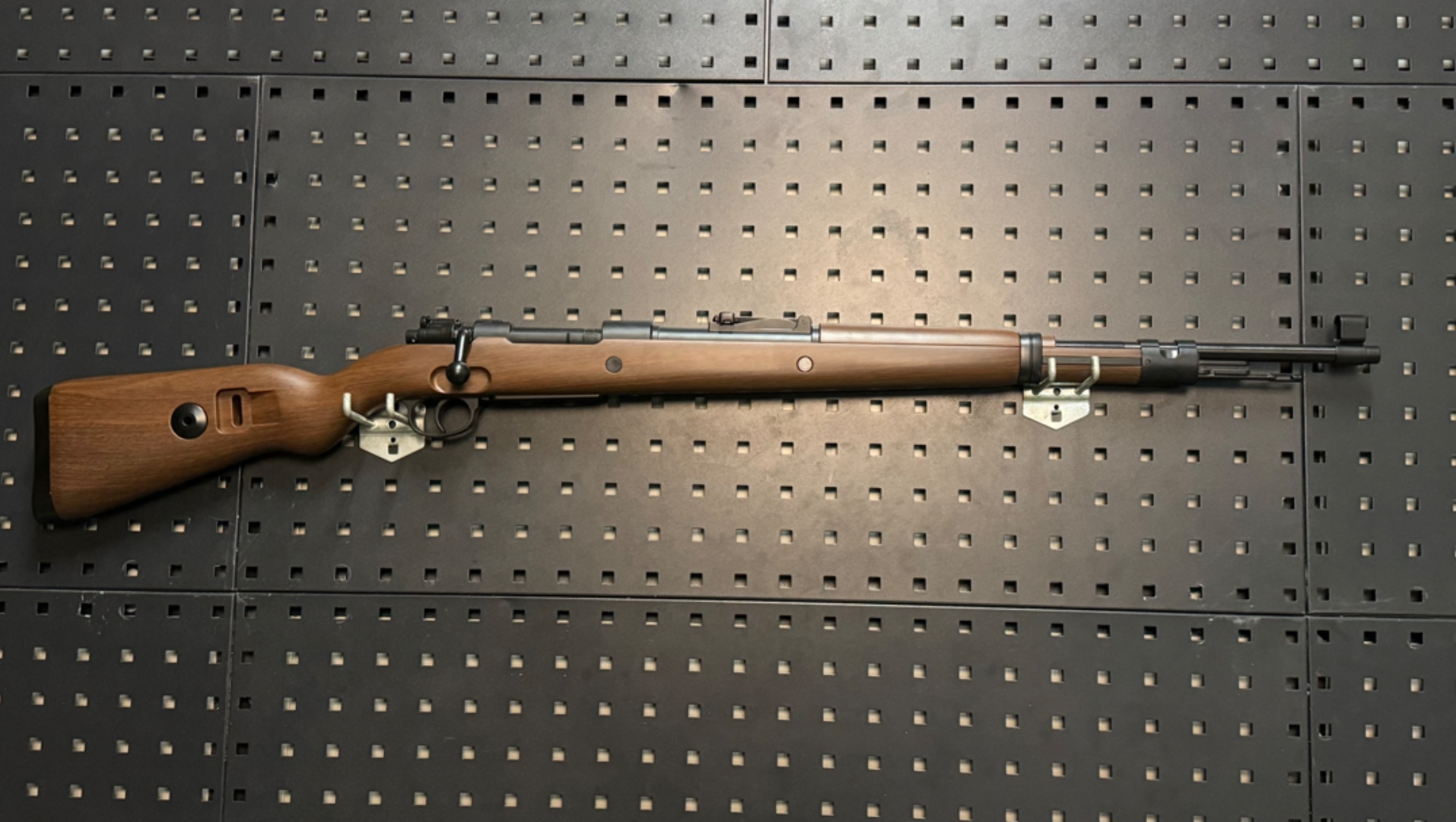 【木纹98K+全金属+金属24倍镜】+全金属伸缩拉栓+金属机匣+金