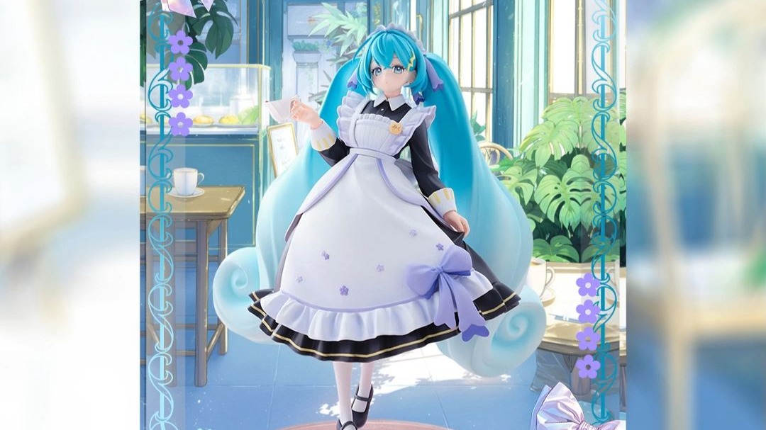 初音未来 复古女仆 手办主题展示盒