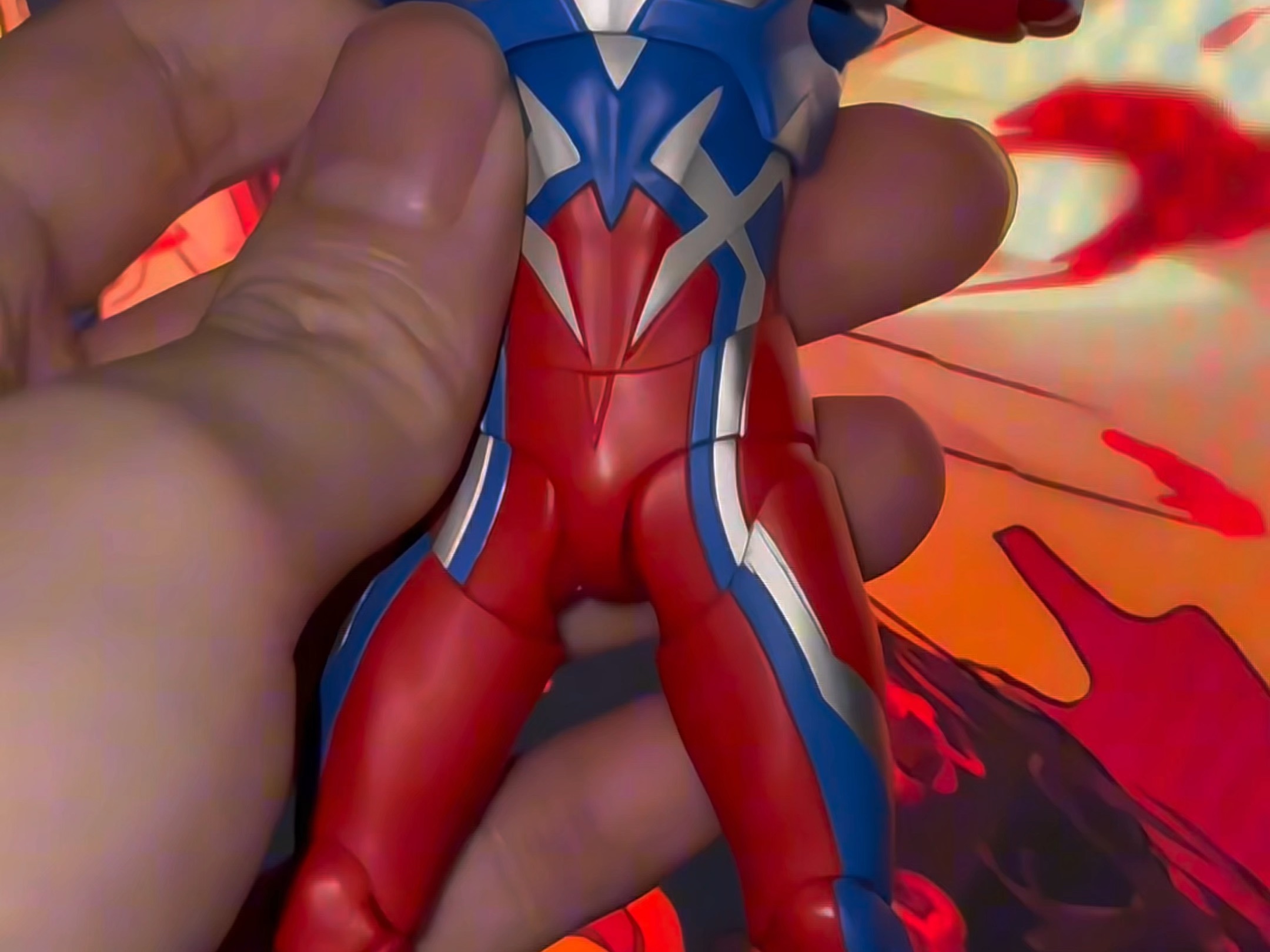 09赛罗shf无头镖版本头雕及阴影涂装分享