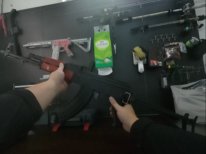 儿童玩具wargame，DS-实木AKMS，除了修脚什么都好