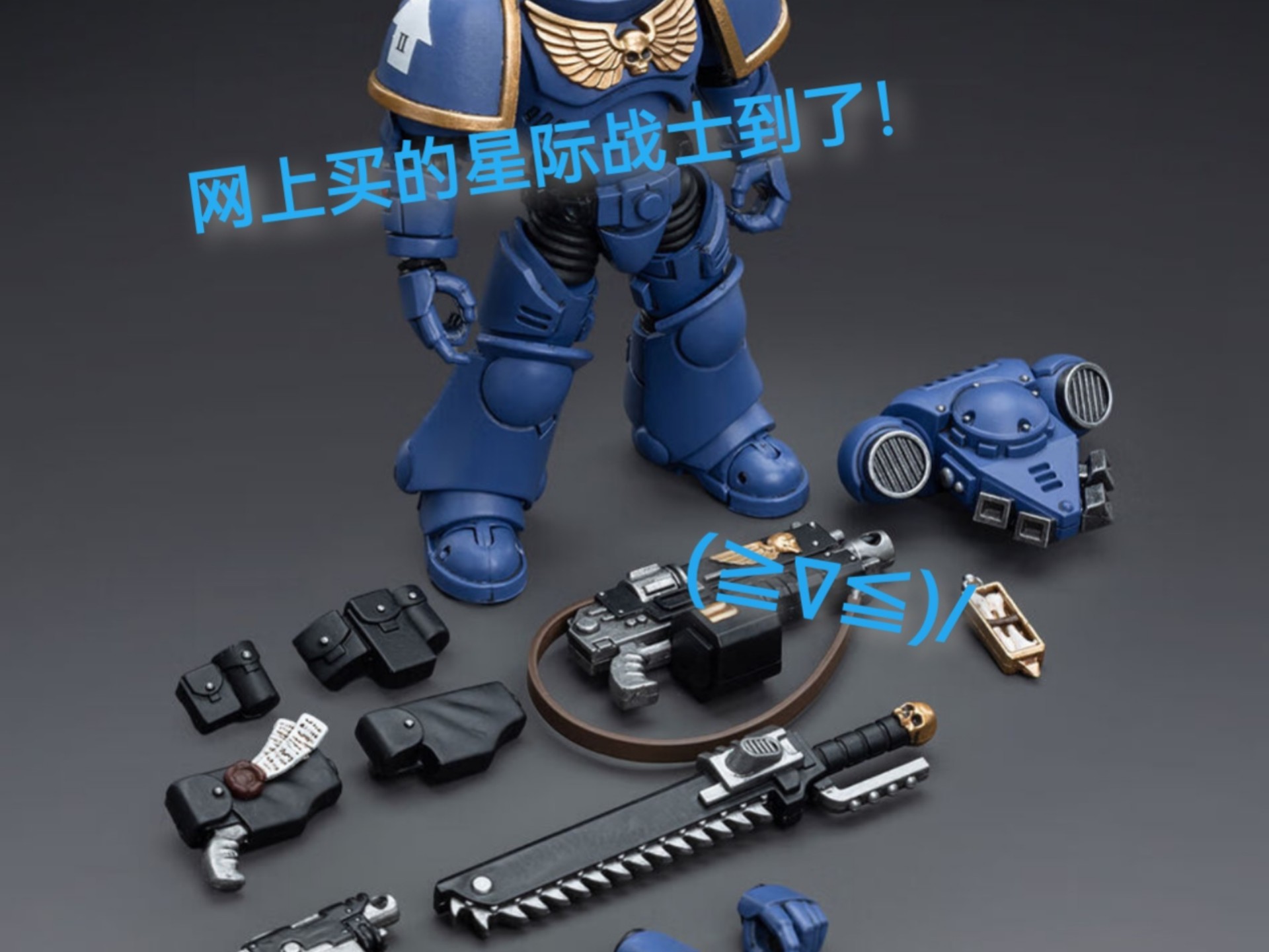 网上买的星际战士模型到了（＾ω＾）