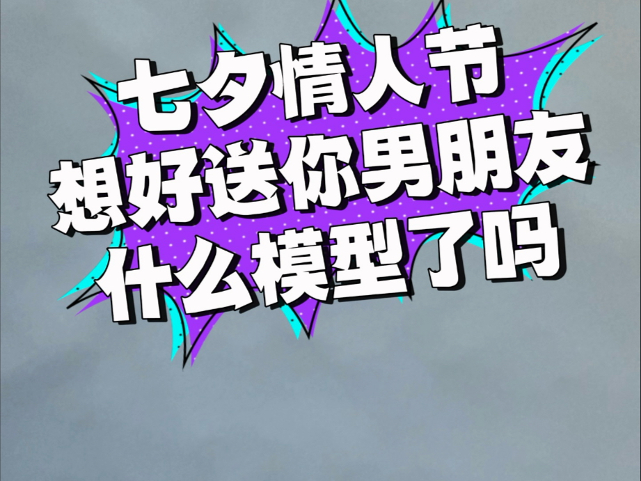 七夕节送男朋友什么模型