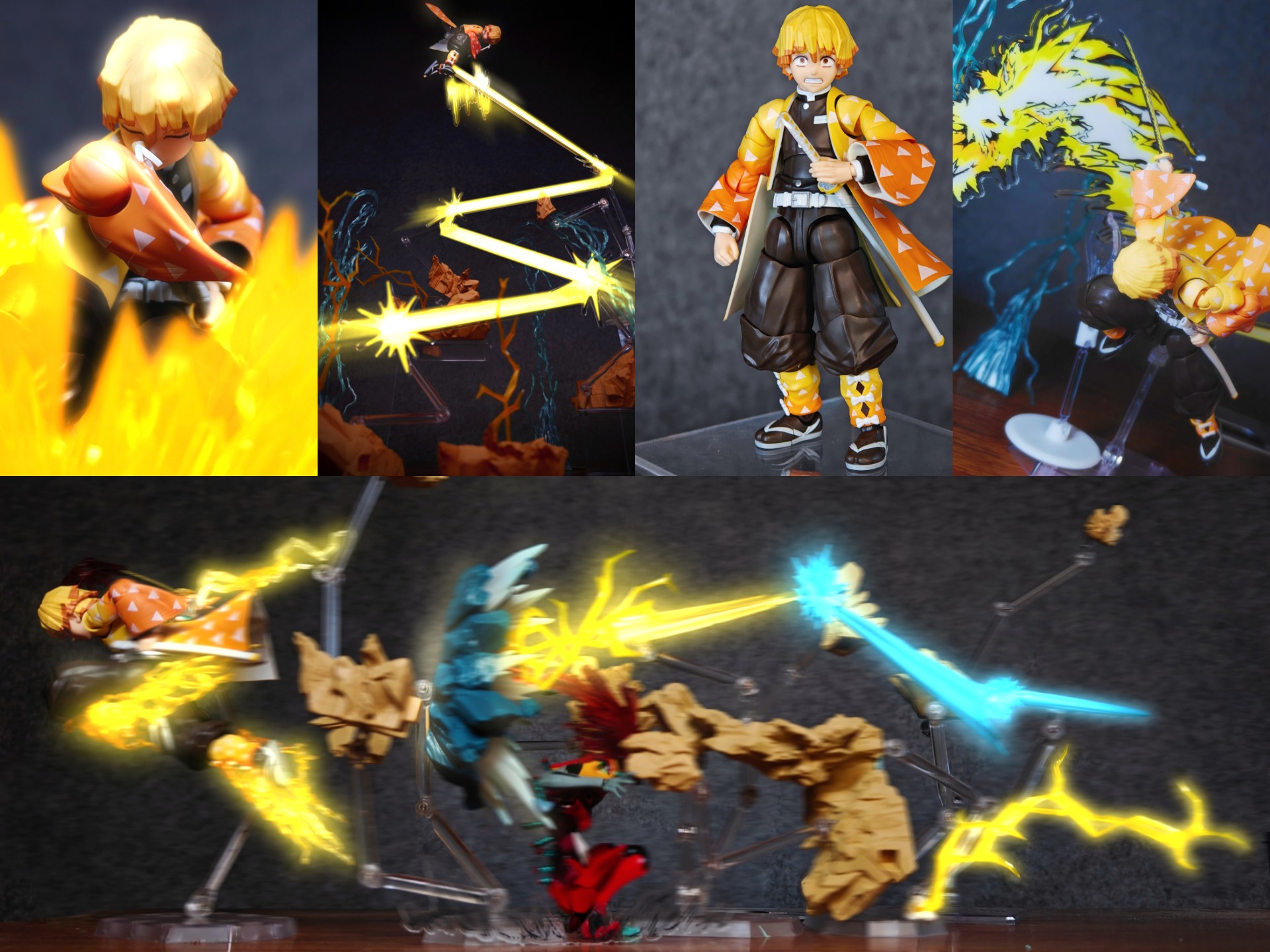 『‌霹靂一閃の六連』 【万代SHF/我妻善逸/鬼灭之刃/Pose Sh