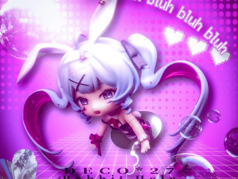 又涩涩又可爱 gsc初音未来兔子洞粘土人 哈基P的摄胶时间