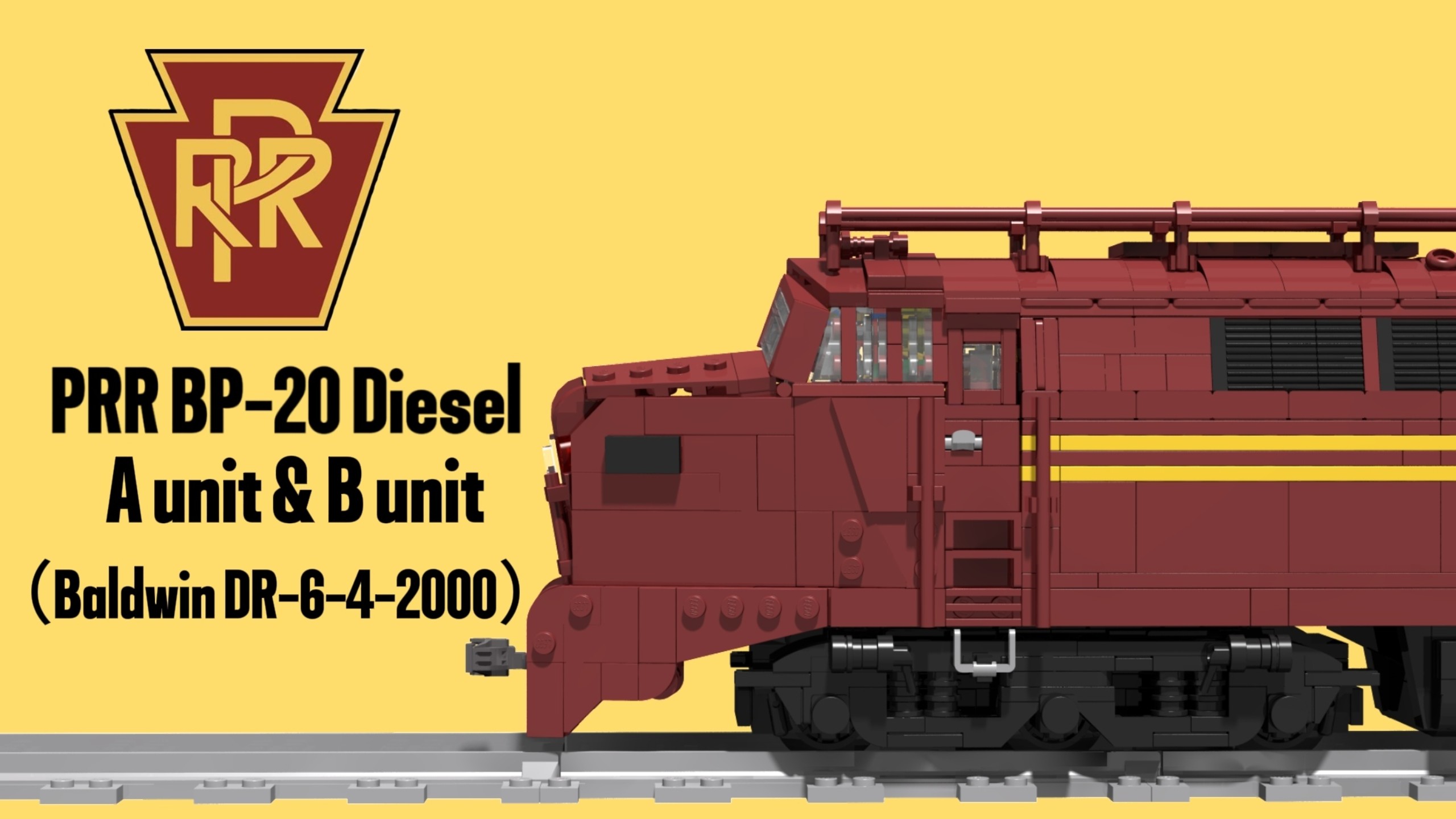 【MOC】PRR BP-20 内燃机车 『加长款鲨鱼鼻！』