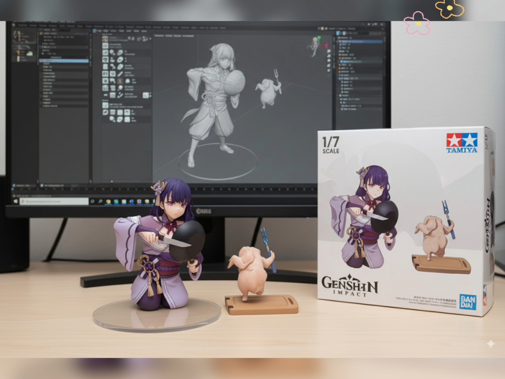 当米游角色梗图有了实体，这手办太绝了