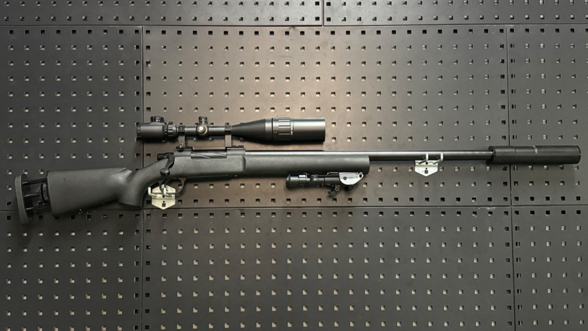 【黑色M24+半金属拉栓】+金属24倍镜+金属支架+金属下弹仓+金