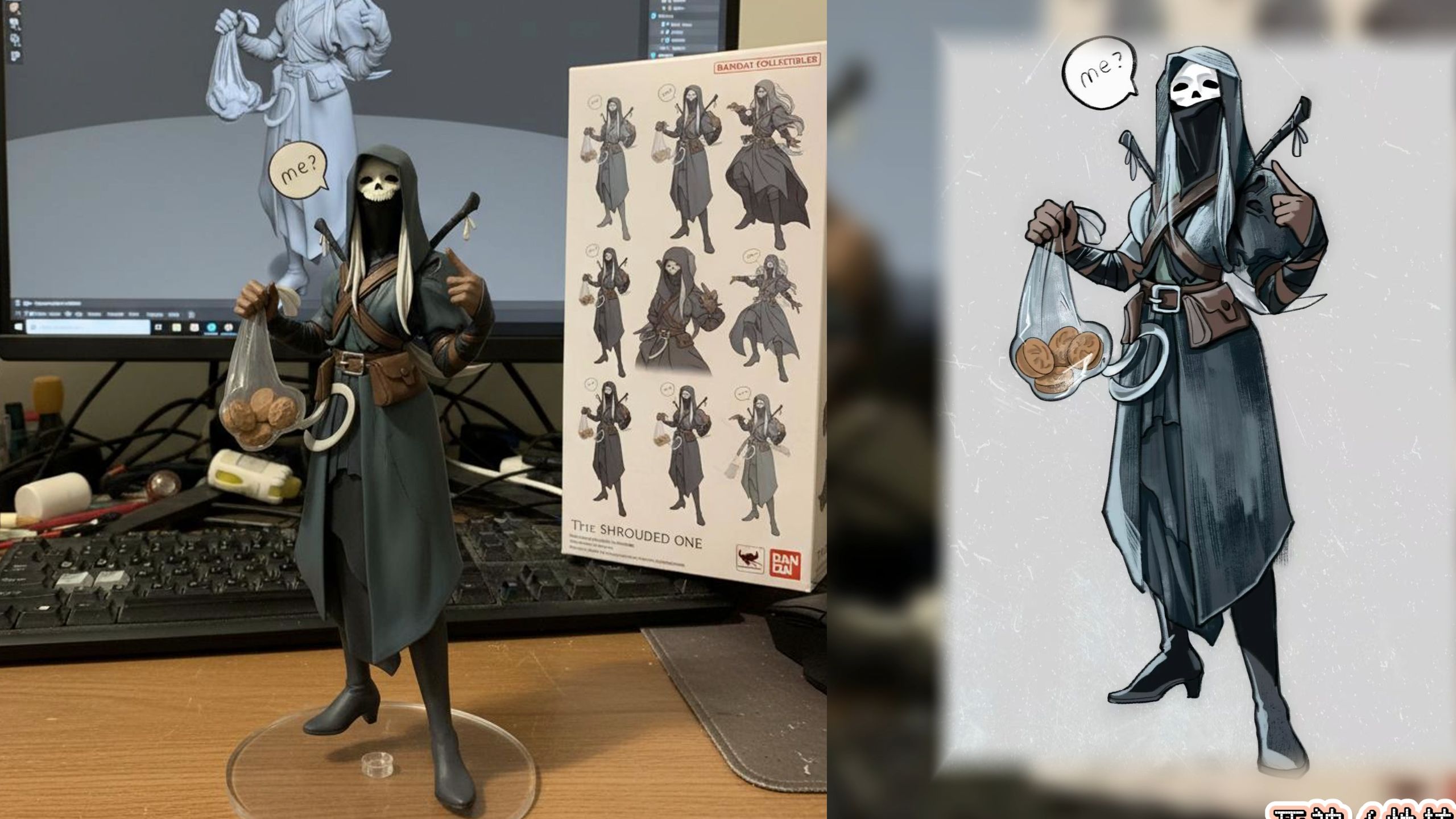 当我画的猎杀对决角色们手办化......