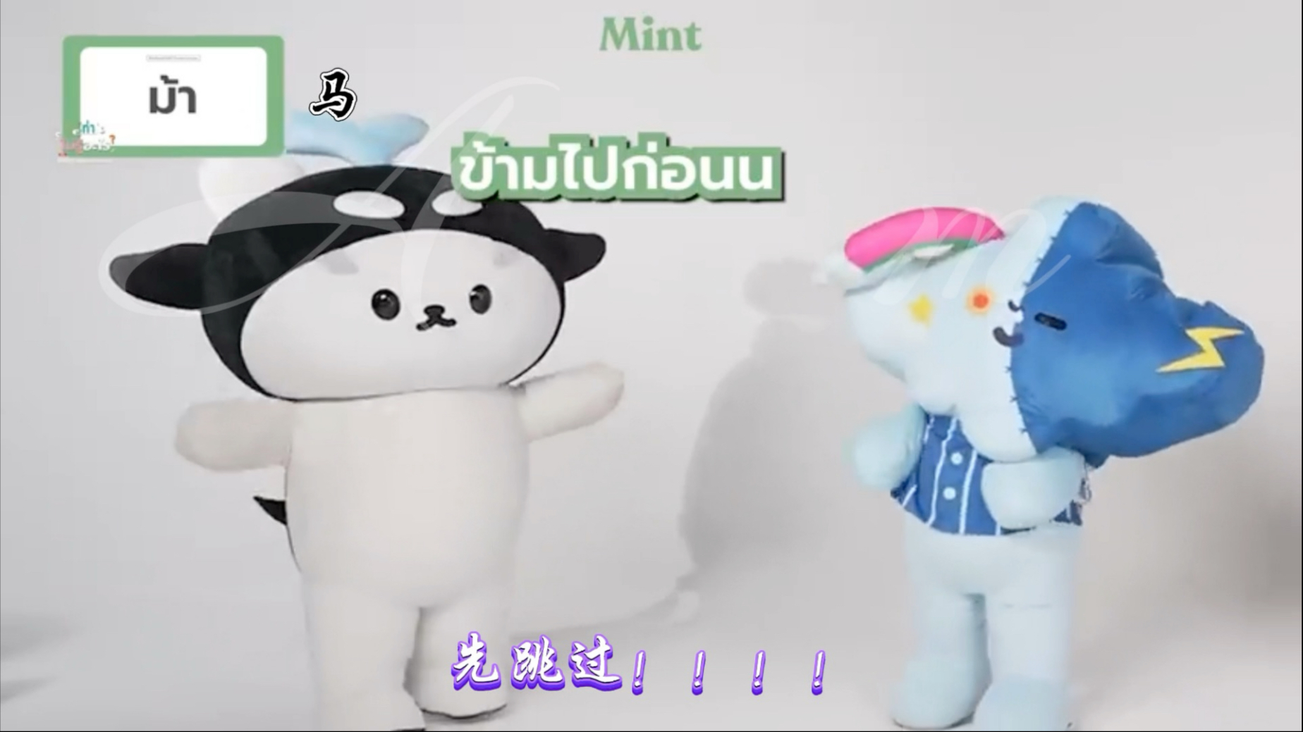 polcasan和弟弟妹妹们一起拍摄Mint做游戏～