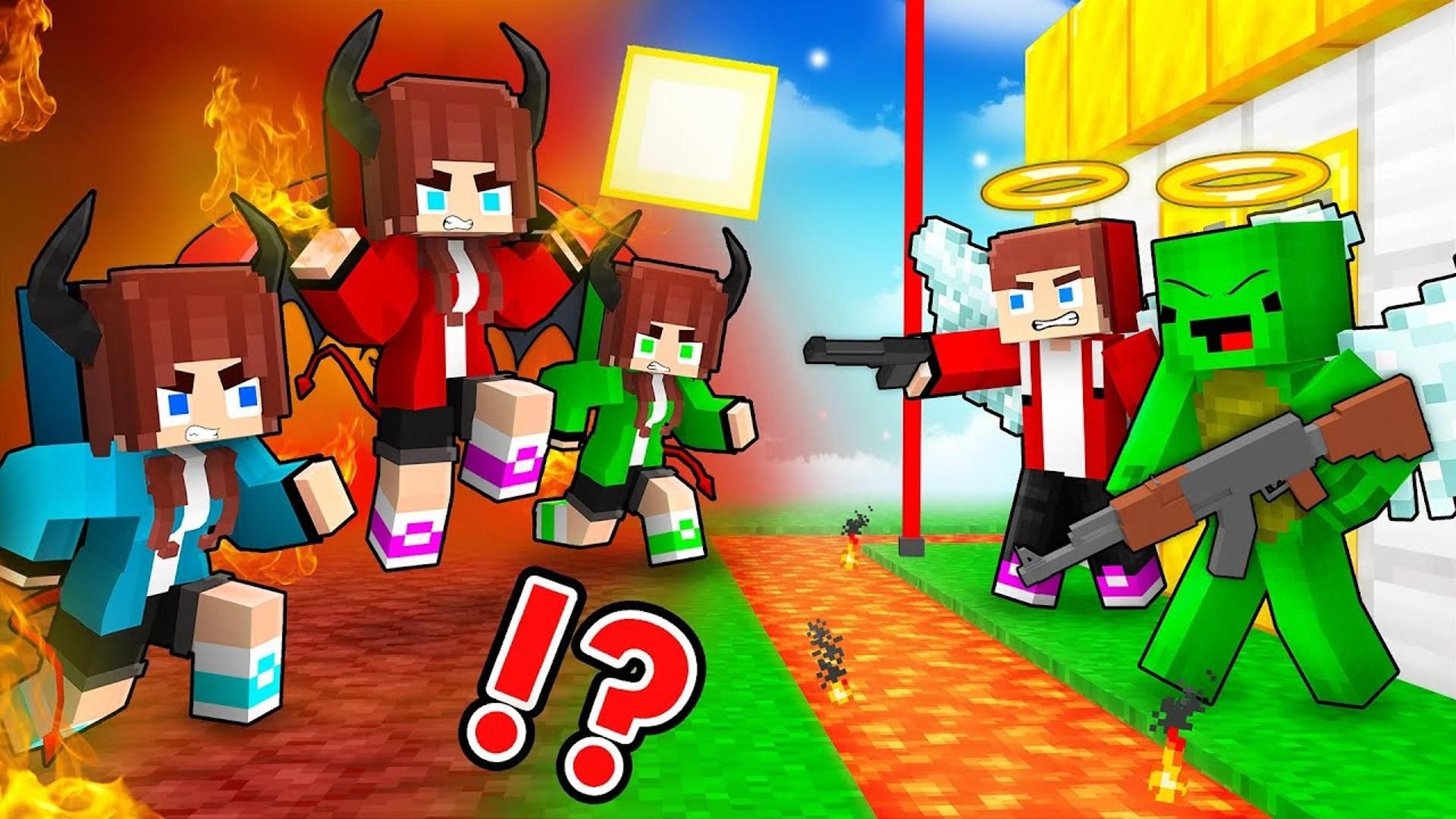 我的世界：天使大战恶魔！