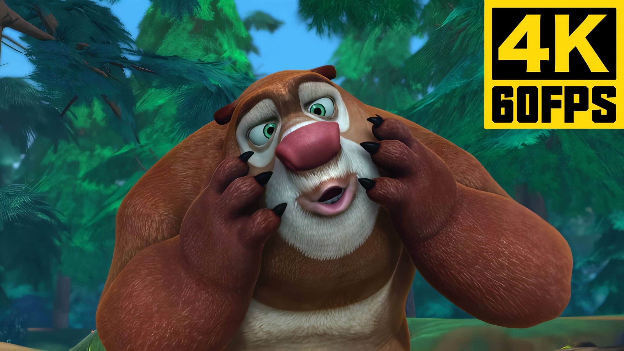 【4K60帧修复】老版熊出没第21集：丛林泰山