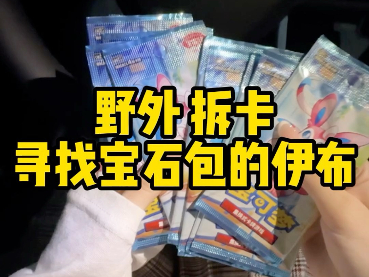 野外拆卡，寻找宝石包里的伊布