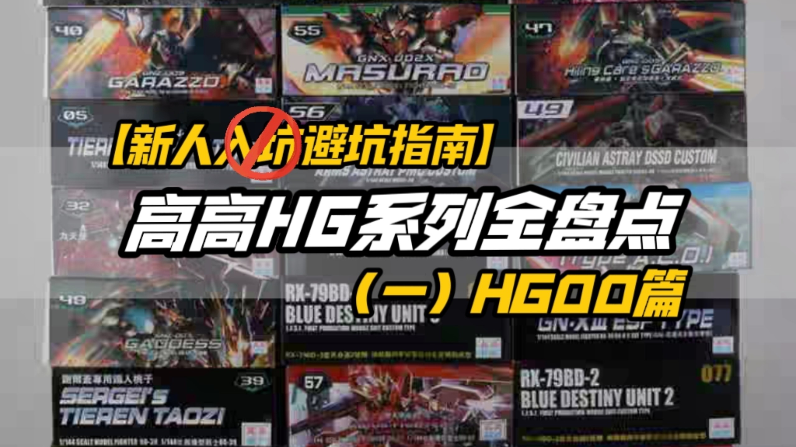 爆肝制作！一次性看完62款！是青春回忆还是福袋怨种？高高HG系列全