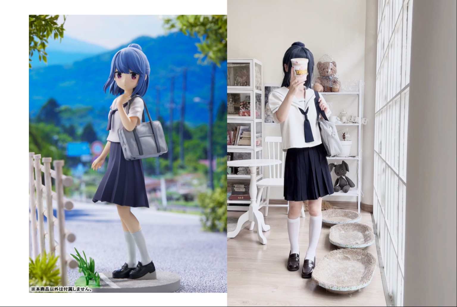 中学生志摩凛的猫耳杯面测评