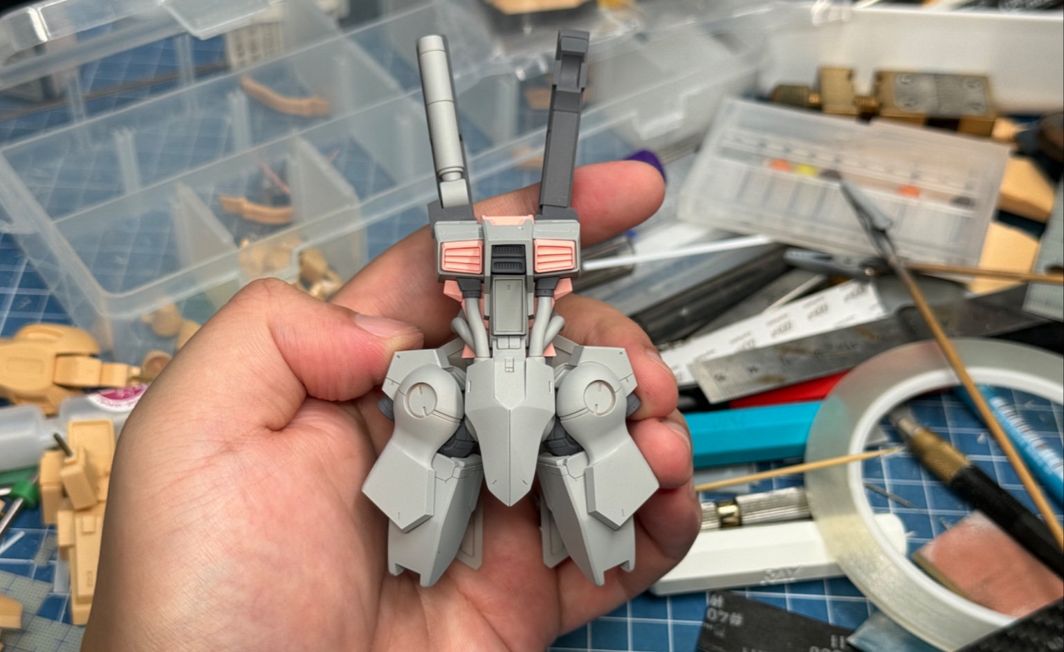 【1/144 MK4】侧裙甲和大腿比例调整