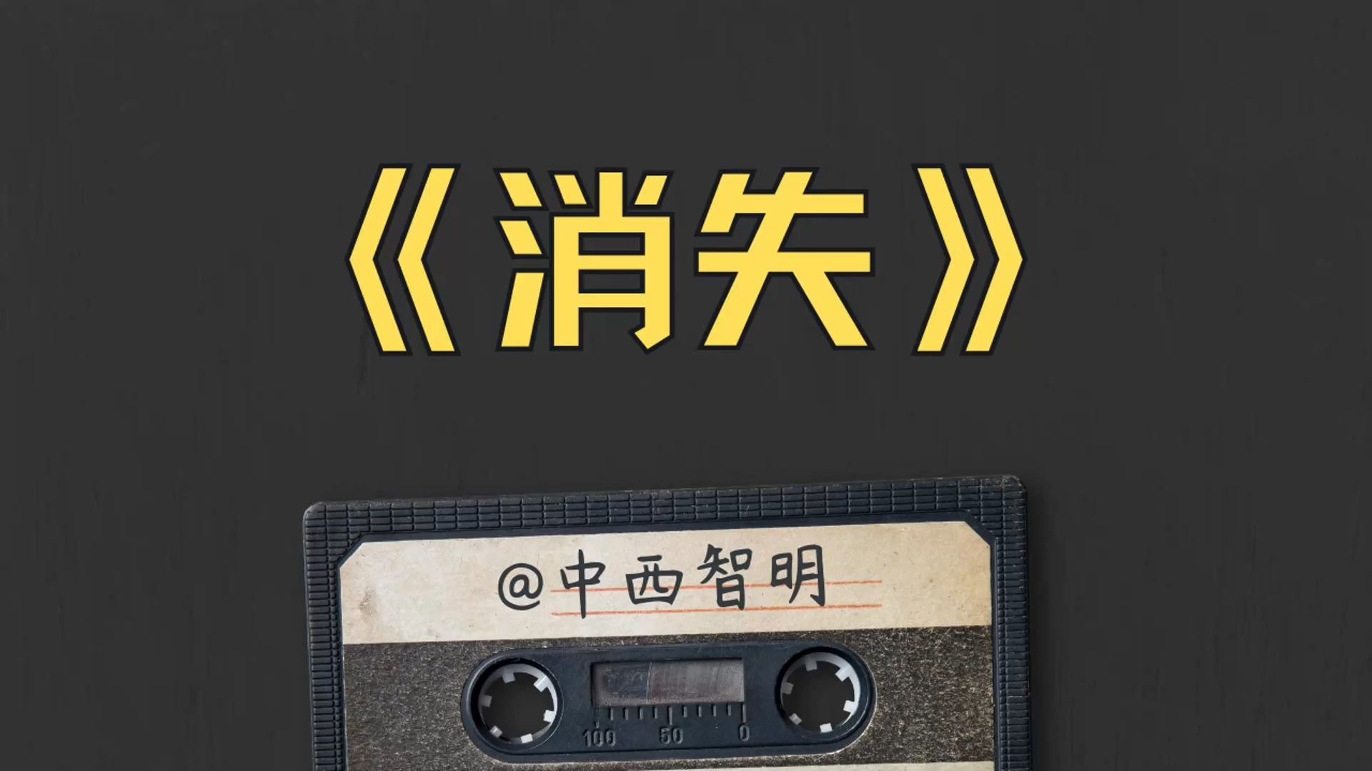 【睡前故事】《消失》 中西智明：A 市的连环杀人案？非常有意思