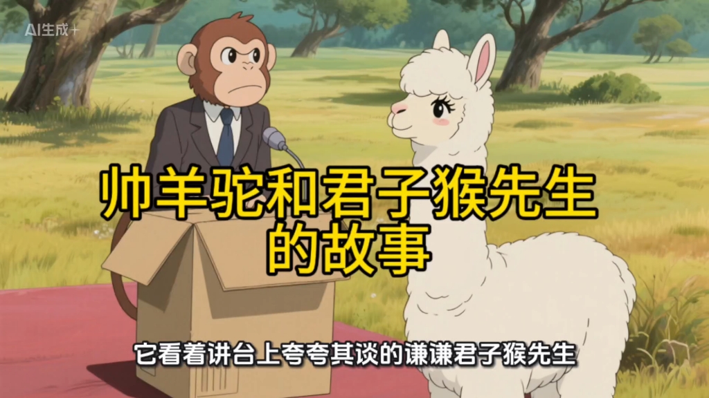 帅羊驼和君子猴先生的故事