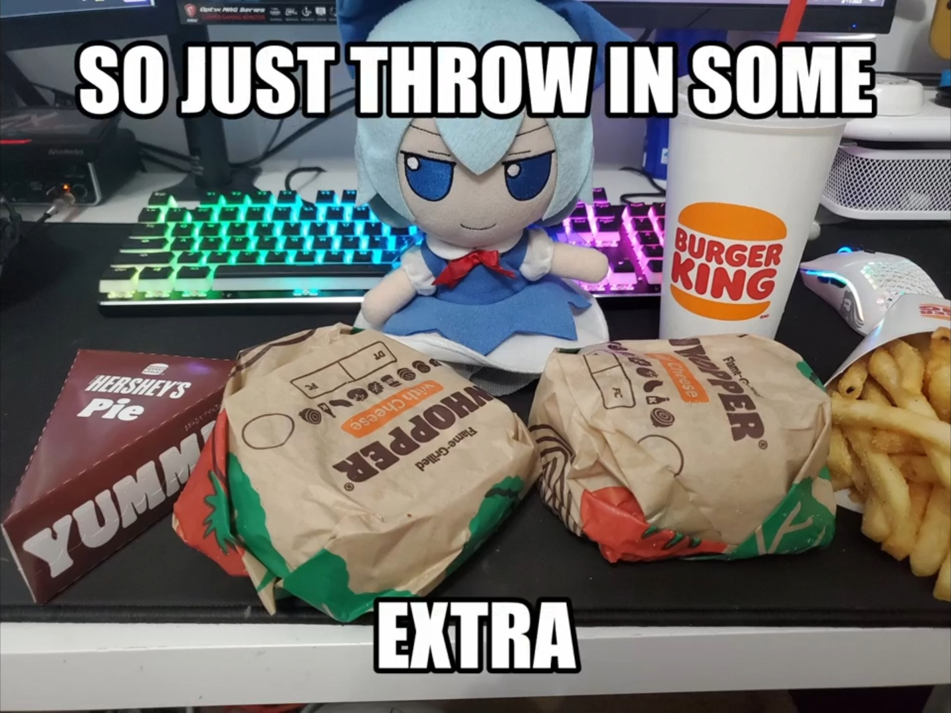 cirno ballin in burger king