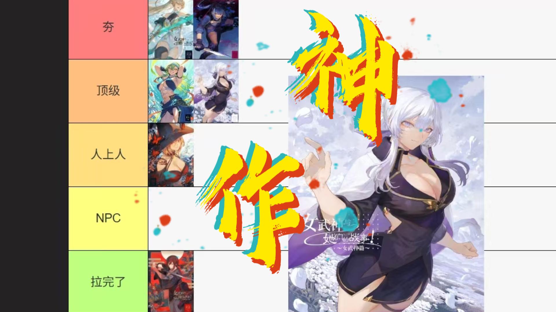 老吃家细节锐评马老师女武神系列,从夯到拉排行