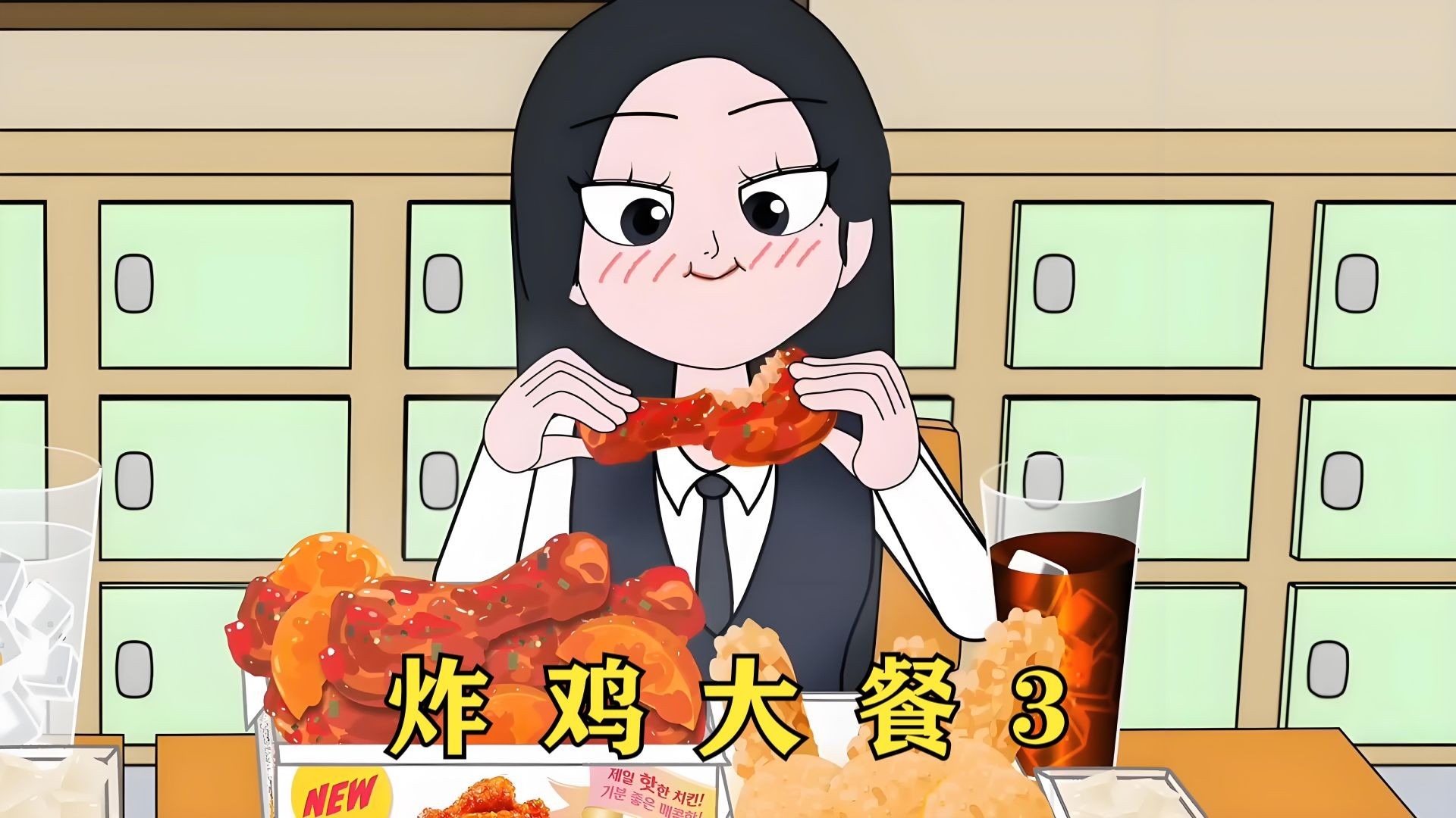 在课堂上偷偷吃炸鸡，真的是太刺激了