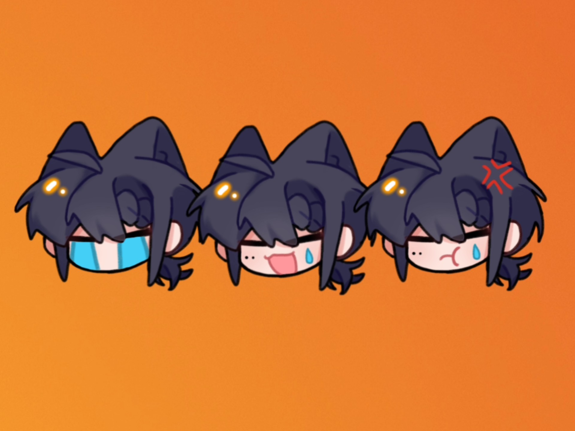 自设手书    感谢观看！曲：Emoji (feat. 鏡音リン）音乐原作者：WON