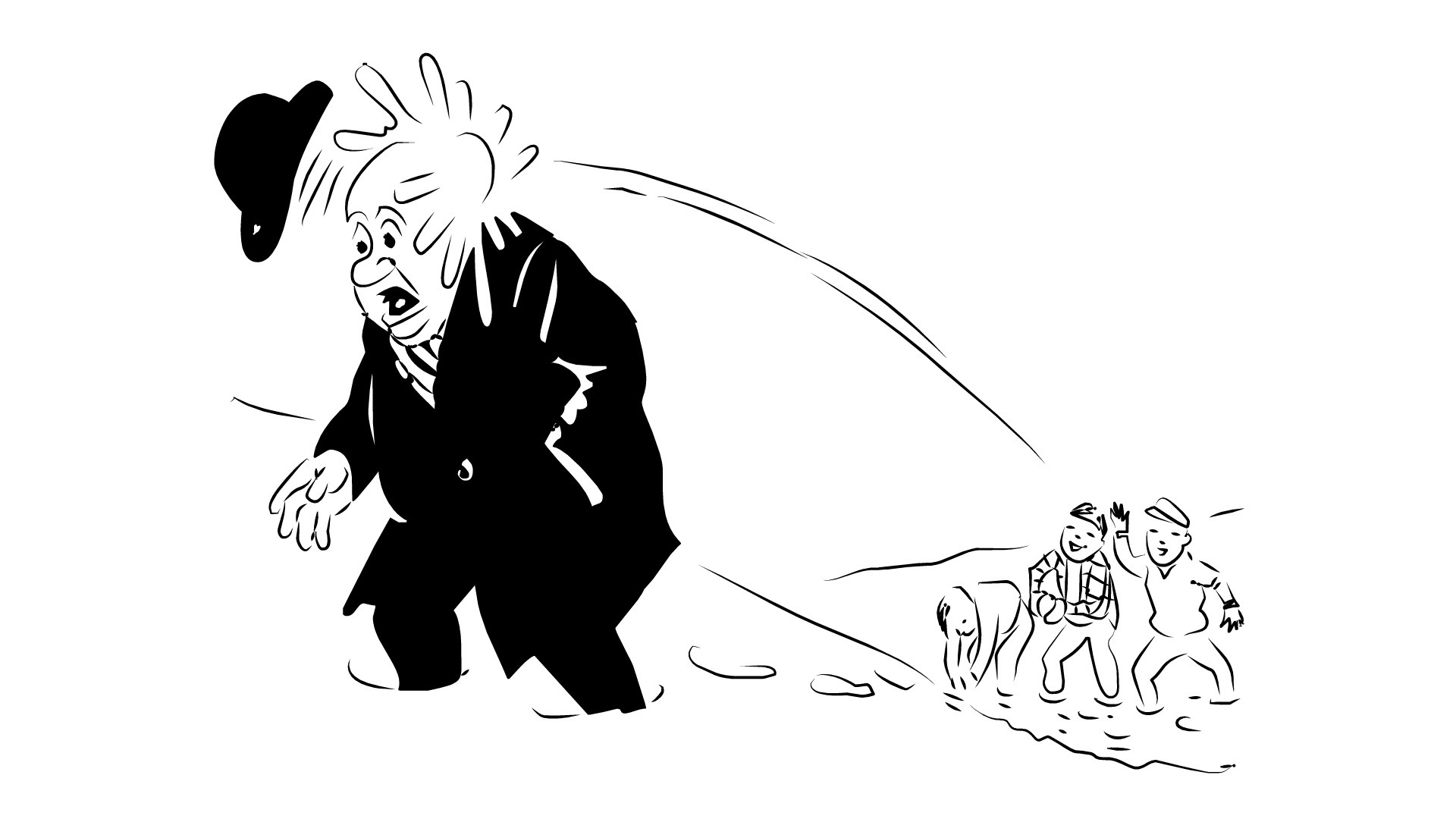 皮德生活漫画《还击》