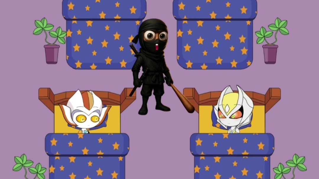 木棍人没收小奥和小舞的被子